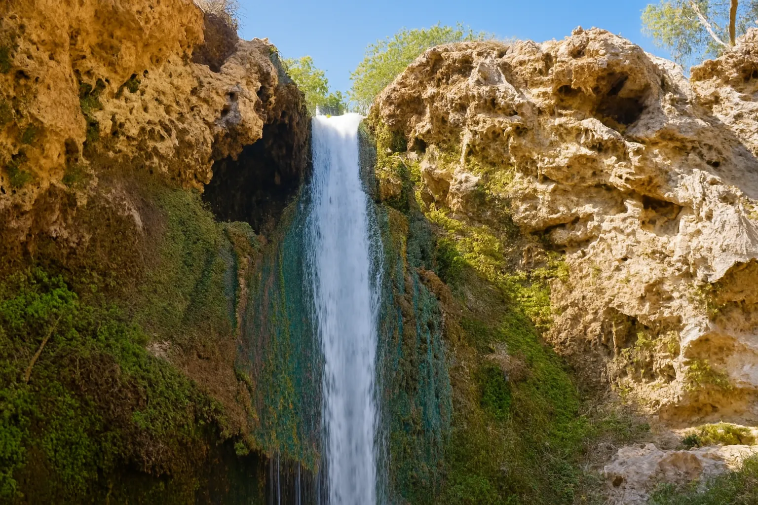 شنا در آبشار کلات
