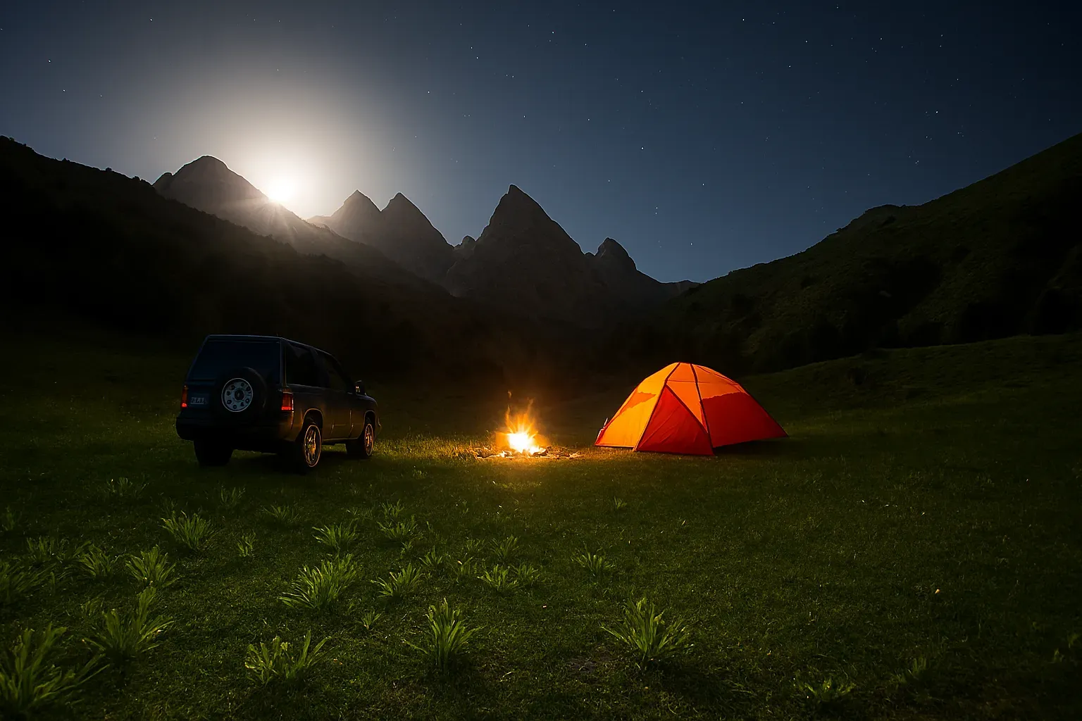 جشن آبپاشونک و کمپینگ در هزارمسجد زیبا