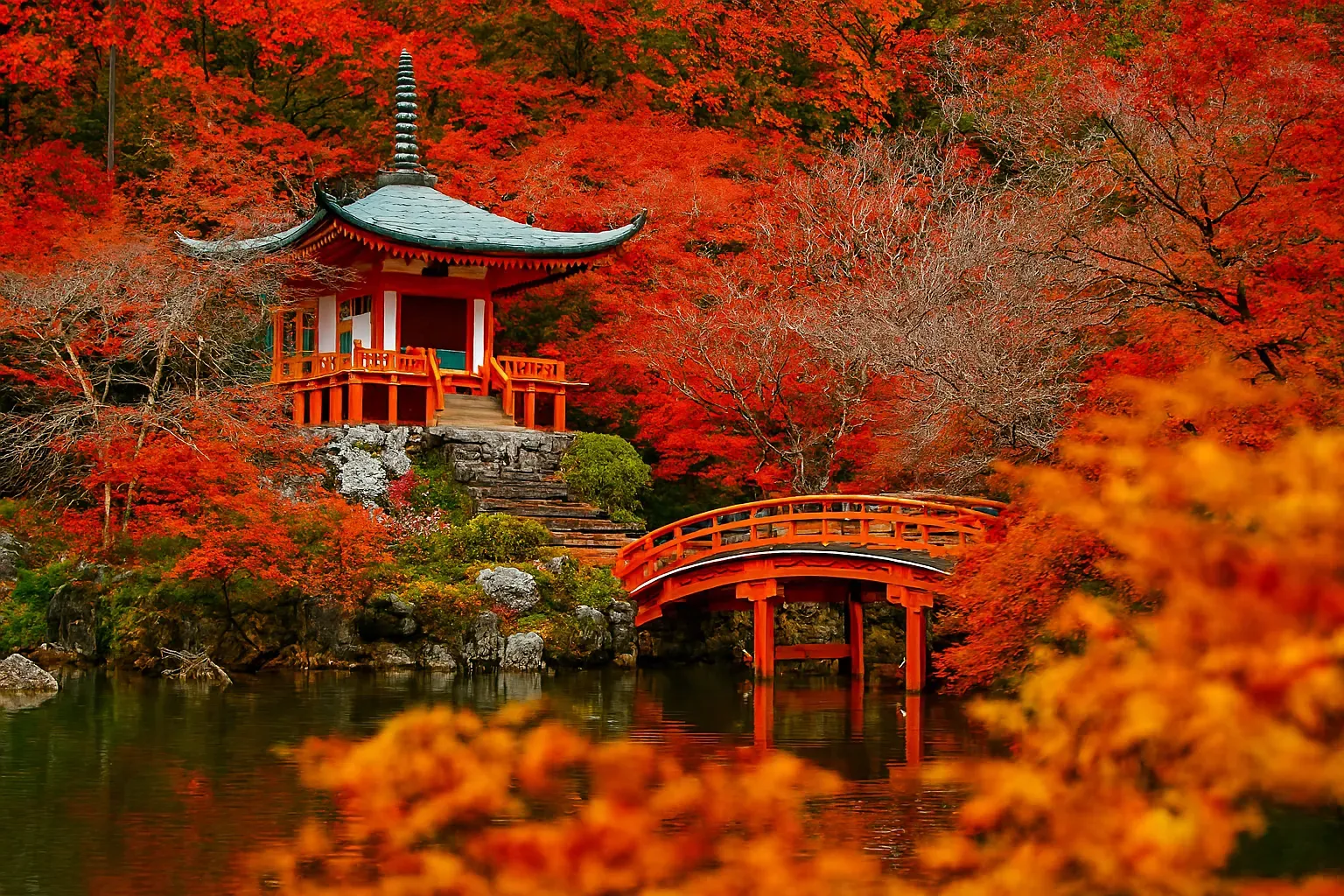 تماشای پاییز ژاپن